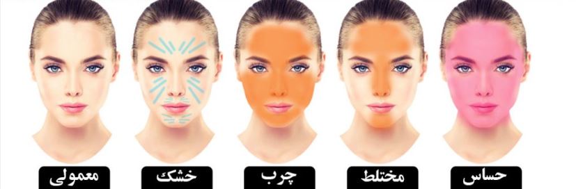 تشخیص انواع پوست صورت
