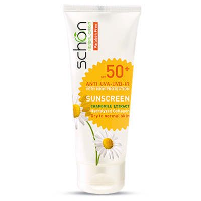کرم ضد آفتاب بی رنگ مناسب پوست خشک تا نرمال +SPF50 شون 50 میل
