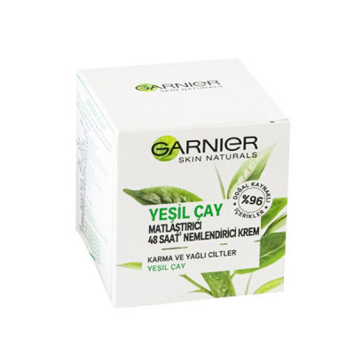 خرید کرم مرطوب کننده پوست گارنیه مدل Yesil Cay حاوی چای سبز حجم 50 میل