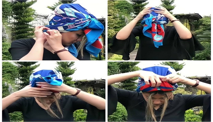 آموزش بستن روسری با ملینا تاج
