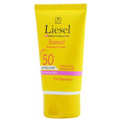 کرم ضد آفتاب لایسل مدل Sunsel SPF50 مناسب پوست خشک و نرمال
